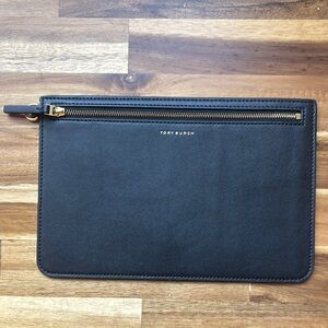 Tory Burch Black Wallet Elegant Structured Design